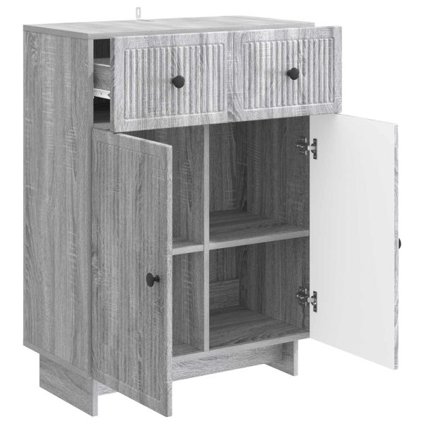 Служебен шкаф Сива сонома 66 x 34,5 x 90 см Инженерна дървесина
