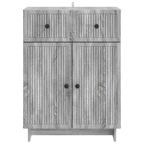 Служебен шкаф Сива сонома 66 x 34,5 x 90 см Инженерна дървесина