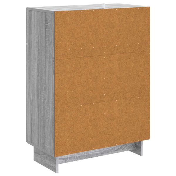 Служебен шкаф Сива сонома 66 x 34,5 x 90 см Инженерна дървесина