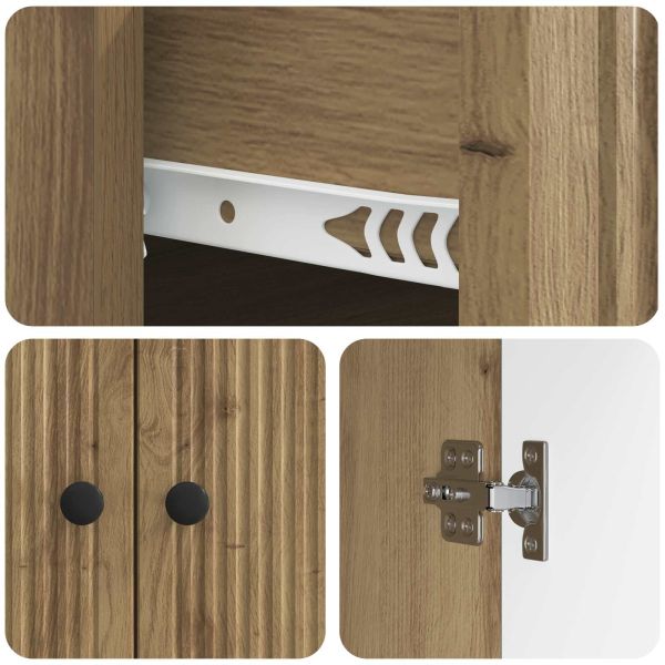 Служебен шкаф Дъб артизан 66 x 34,5 x 90 см Инженерна дървесина