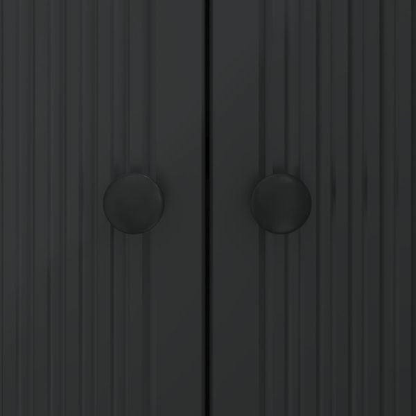 Служебен шкаф Черно 89 x 34,5 x 80 см Инженерна дървесина