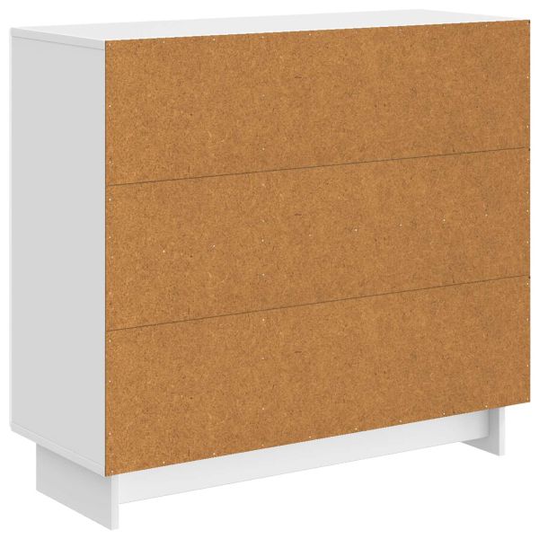 Служебен шкаф Бял гланц 89 x 34,5 x 80 см Инженерна дървесина