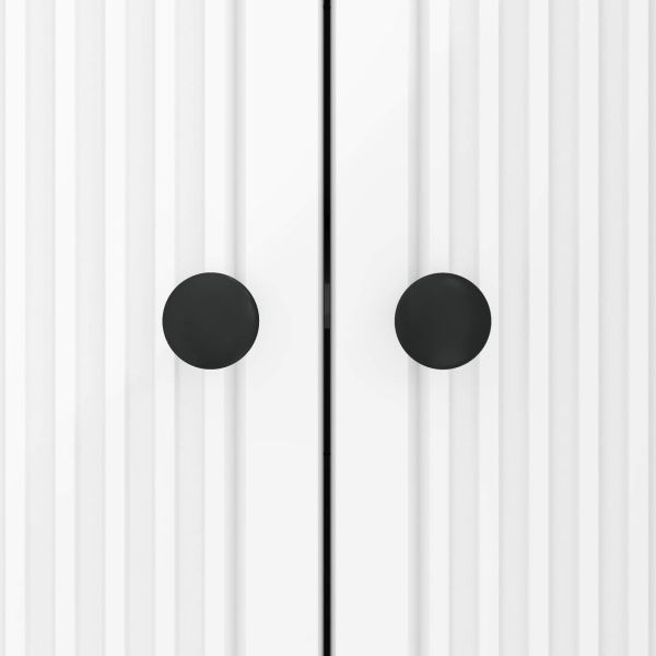 Служебен шкаф Бял гланц 89 x 34,5 x 80 см Инженерна дървесина