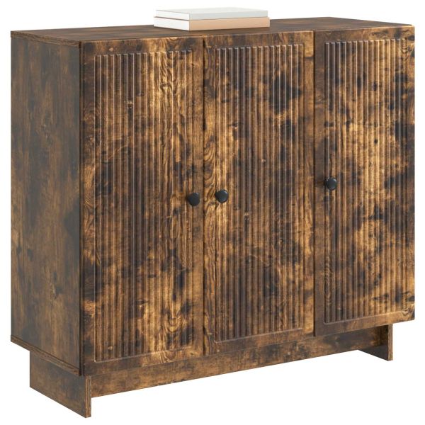 Служебен шкаф Опушен дъб 89 x 34,5 x 80 см Инженерна дървесина