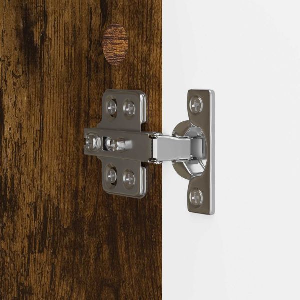 Служебен шкаф Опушен дъб 89 x 34,5 x 80 см Инженерна дървесина