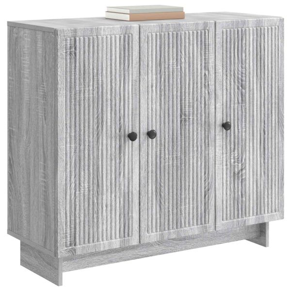 Служебен шкаф Сива сонома 89 x 34,5 x 80 см Инженерна дървесина