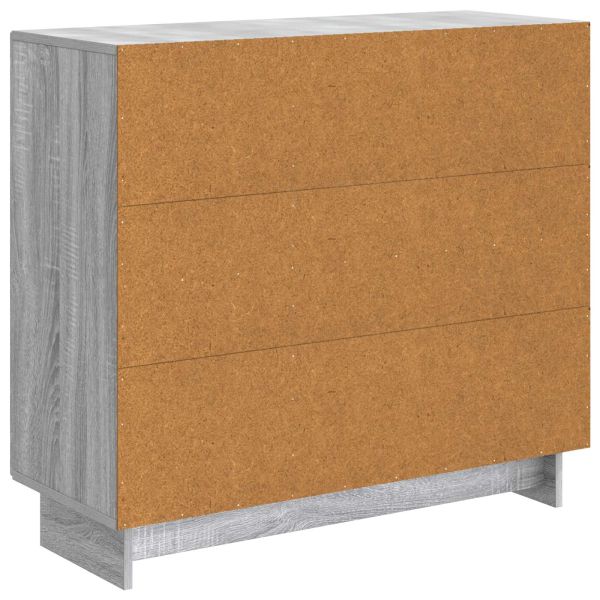 Служебен шкаф Сива сонома 89 x 34,5 x 80 см Инженерна дървесина