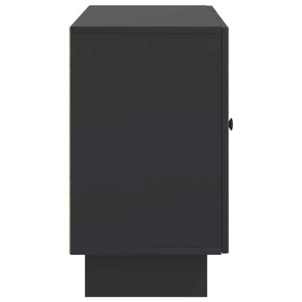 Служебен шкаф Черно 89 x 34,5 x 60 см Инженерна дървесина