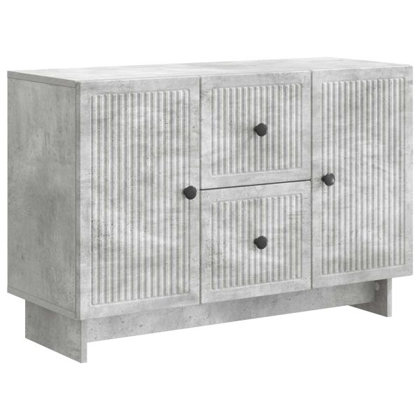 Служебен шкаф с чекмедже Бетонно сиво 89 x 34,5 x 60 см
