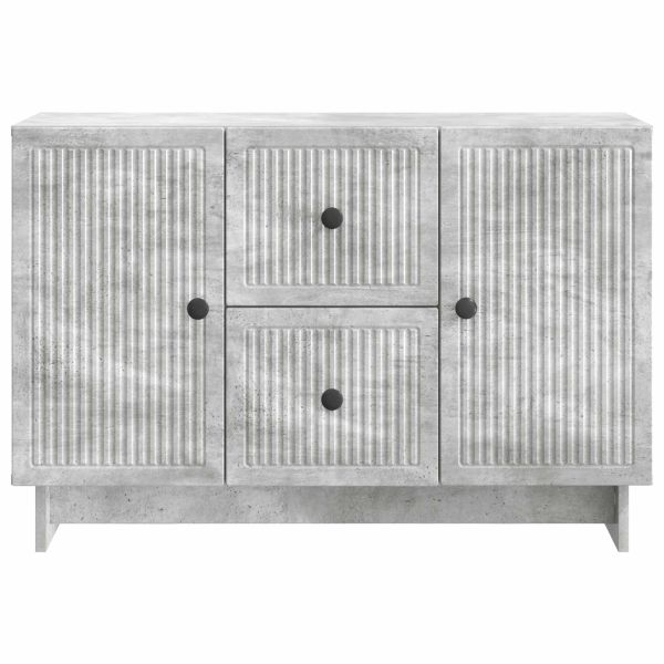 Служебен шкаф с чекмедже Бетонно сиво 89 x 34,5 x 60 см