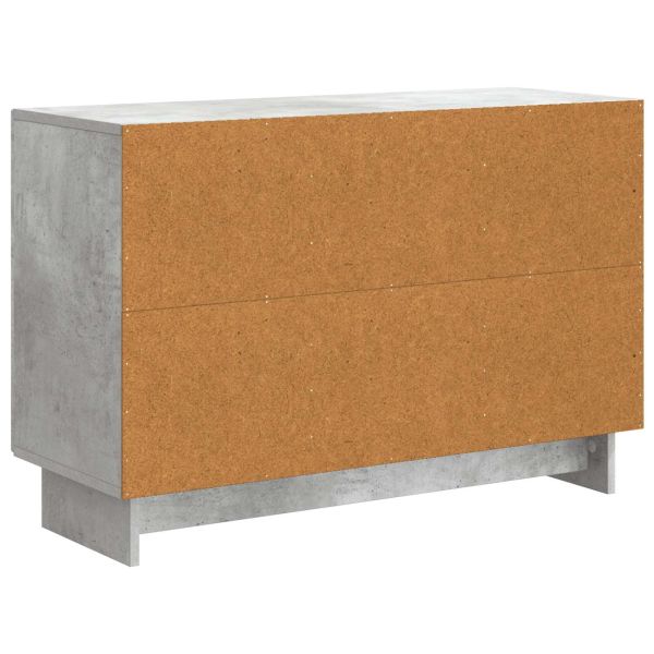 Служебен шкаф с чекмедже Бетонно сиво 89 x 34,5 x 60 см