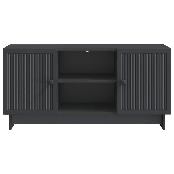 ТВ шкаф Черно 102 x 34,5 x 50 см Инженерно дърво