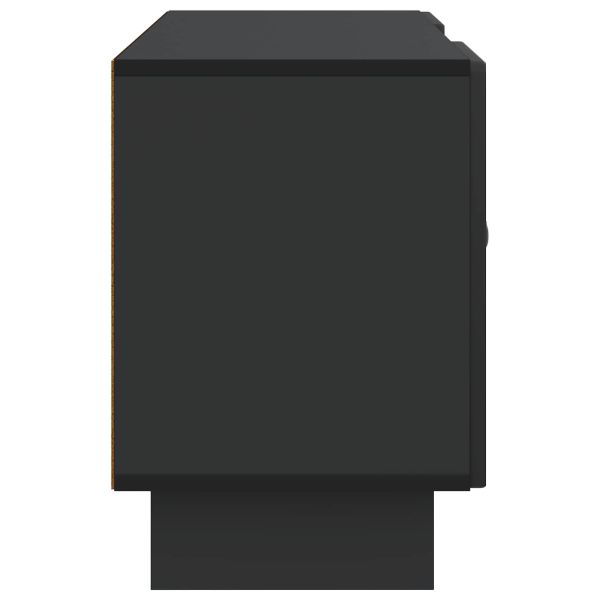 ТВ шкаф Черно 102 x 34,5 x 50 см Инженерно дърво