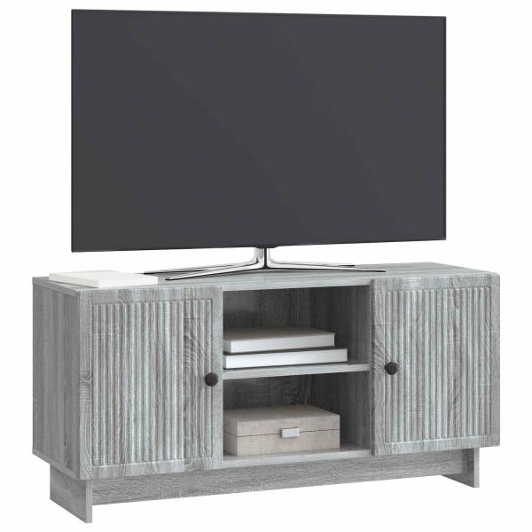 ТВ шкаф Сив Сонома 102 x 34,5 x 50 см Инженерно дърво