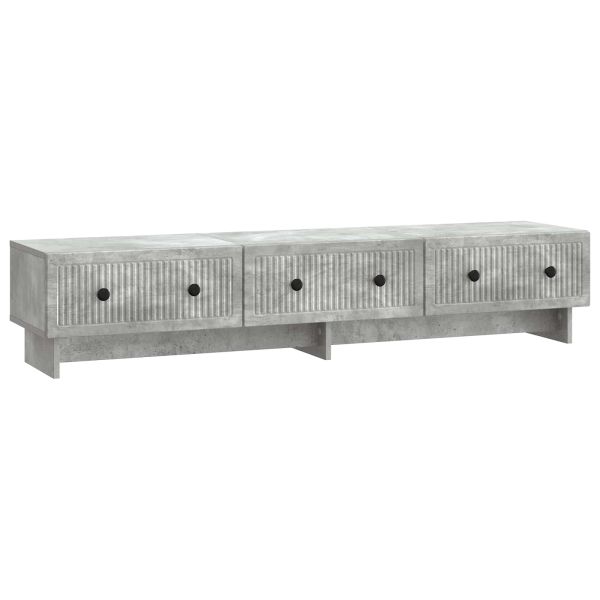 ТВ шкаф Бетонно сиво 147 x 34,5 x 30 см Инженерна дървесина