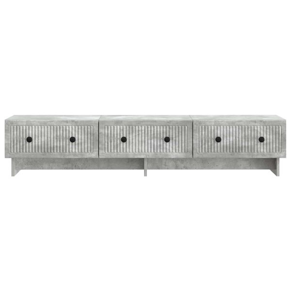 ТВ шкаф Бетонно сиво 147 x 34,5 x 30 см Инженерна дървесина
