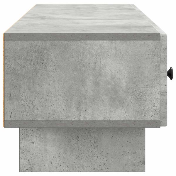 ТВ шкаф Бетонно сиво 147 x 34,5 x 30 см Инженерна дървесина