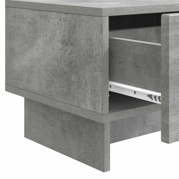 ТВ шкаф Бетонно сиво 147 x 34,5 x 30 см Инженерна дървесина