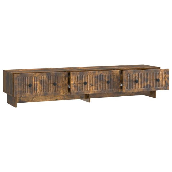 ТВ шкаф Опушен дъб 147 x 34,5 x 30 см Инженерна дървесина