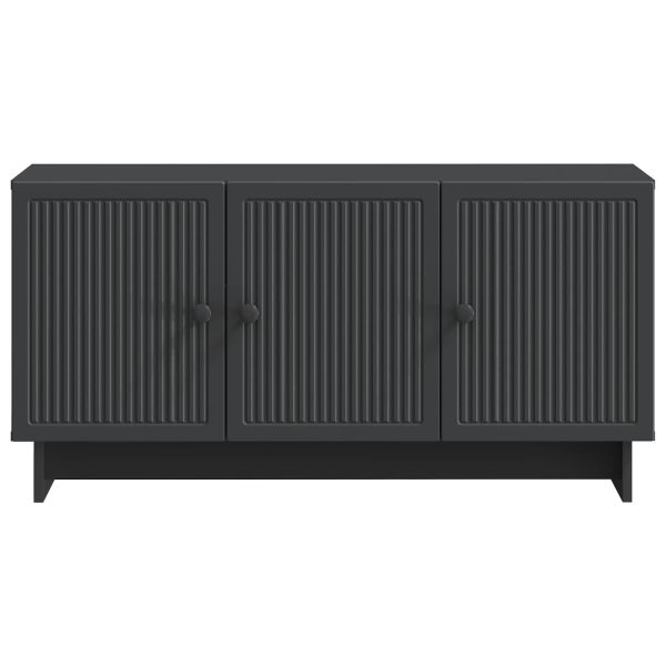 ТВ шкаф Черно 99 x 34,5 x 50 см Инженерна дървесина