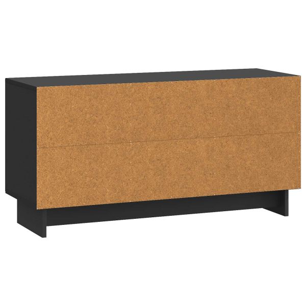 ТВ шкаф Черно 99 x 34,5 x 50 см Инженерна дървесина