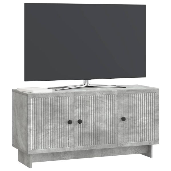 ТВ шкаф Бетонно сиво 99 x 34,5 x 50 см Инженерна дървесина