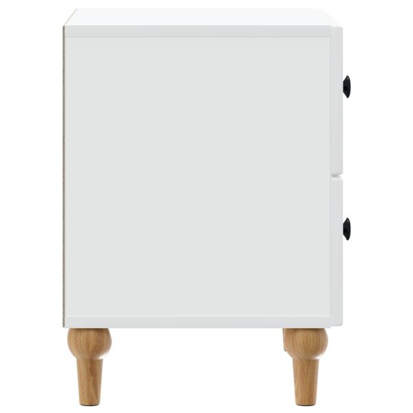 Нощен шкаф 2 pcs Бяло 43 x 34,5 x 48 см Инженерна дървесина