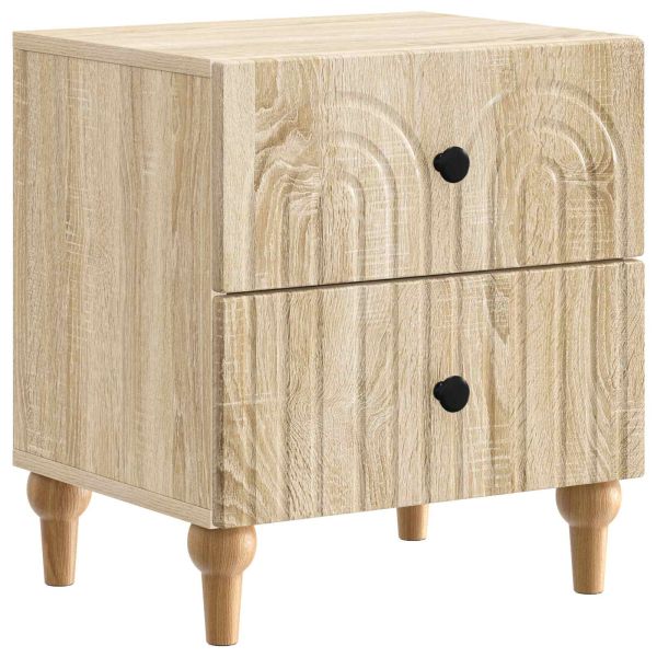 Нощен шкаф с чекмедже 2 pcs Дъб сонома 43 x 34,5 x 48 см