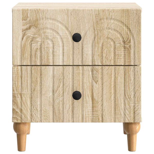 Нощен шкаф с чекмедже 2 pcs Дъб сонома 43 x 34,5 x 48 см