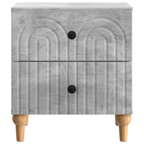 Нощен шкаф с чекмедже 2 pcs Бетонно сиво 43 x 34,5 x 48 см