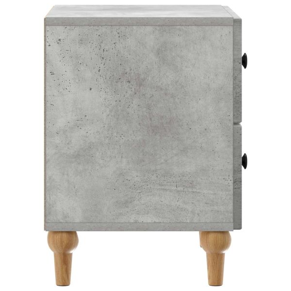 Нощен шкаф с чекмедже 2 pcs Бетонно сиво 43 x 34,5 x 48 см