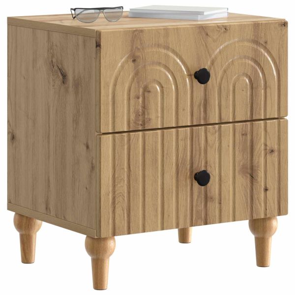 Нощен шкаф с чекмедже 2 pcs Дъб артизан 43 x 34,5 x 48 см