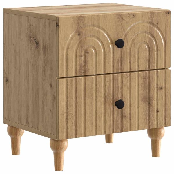 Нощен шкаф с чекмедже 2 pcs Дъб артизан 43 x 34,5 x 48 см