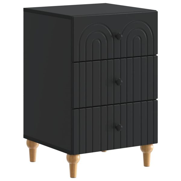 Нощен шкаф Черно 43x 41 x 66,5 см Инженерна дървесина