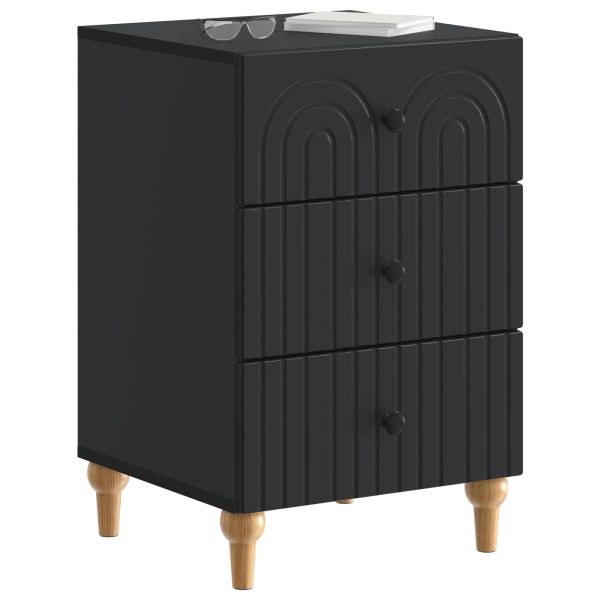 Нощен шкаф Черно 43x 41 x 66,5 см Инженерна дървесина
