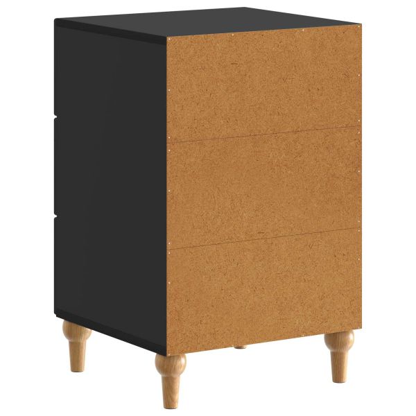 Нощен шкаф Черно 43x 41 x 66,5 см Инженерна дървесина