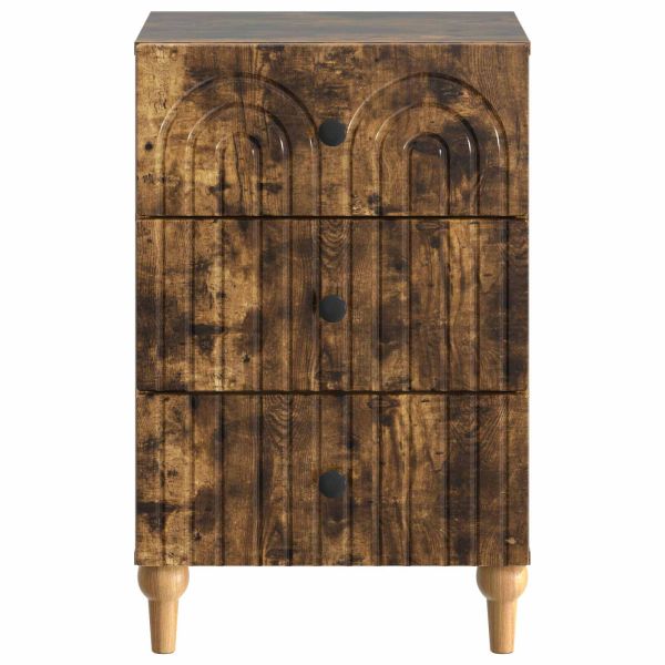 Нощен шкаф Опушен дъб 43x 41 x 66,5 см Инженерна дървесина