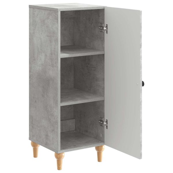 Служебен шкаф Бетонно сиво 33 x 34,5 x 90 см