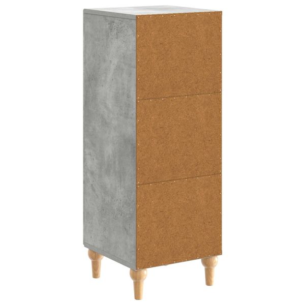 Служебен шкаф Бетонно сиво 33 x 34,5 x 90 см