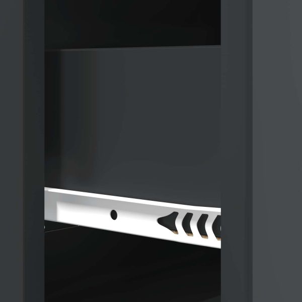 Чекмеджетен шкаф Черно 66 x 34,5 x 90 см Инженерна дървесина