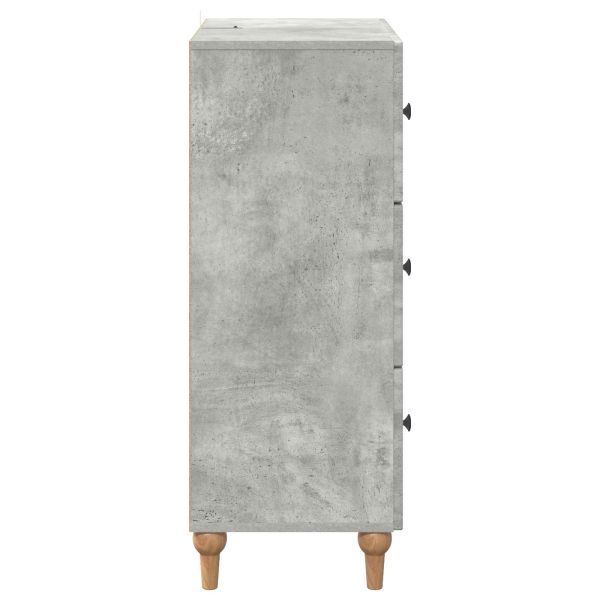 Чекмеджетен шкаф Бетонно сиво 66 x 34,5 x 90 см