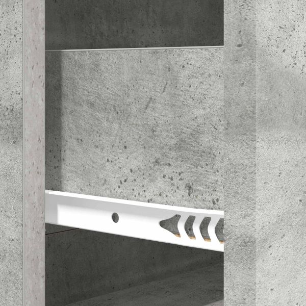 Чекмеджетен шкаф Бетонно сиво 66 x 34,5 x 90 см