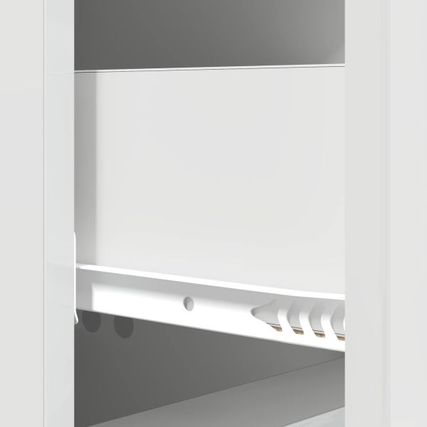 Чекмеджетен шкаф Бял гланц 33 x 34,5 x 90 см