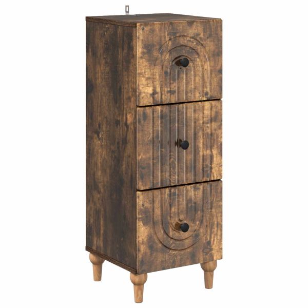 Чекмеджетен шкаф Опушен дъб 33 x 34,5 x 90 см