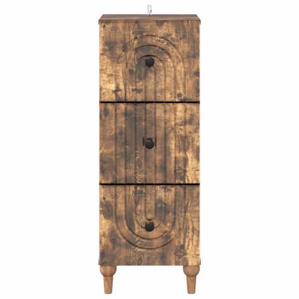 Чекмеджетен шкаф Опушен дъб 33 x 34,5 x 90 см