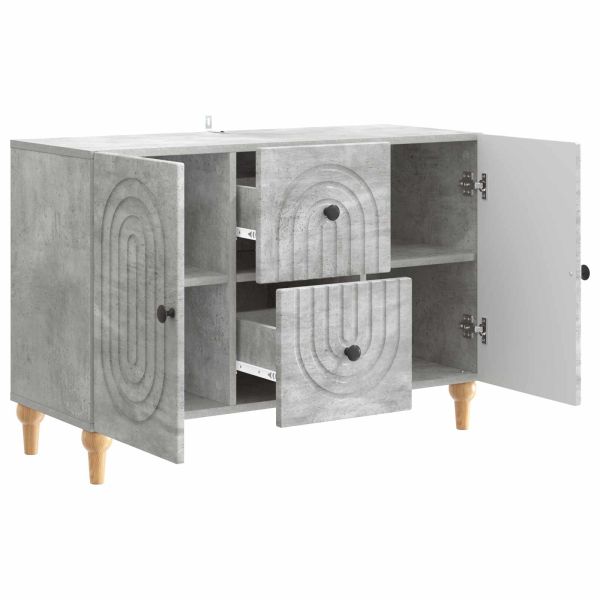 ТВ шкаф Бетонно сиво 89 x 34,5 x 60 см Инженерна дървесина