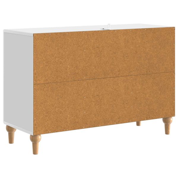 ТВ шкаф Бял гланц 89 x 34,5 x 60 см Инженерна дървесина