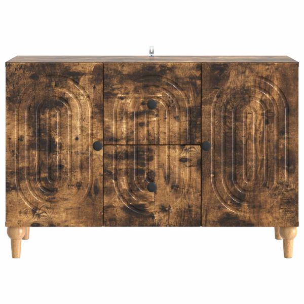 ТВ шкаф Опушен дъб 89 x 34,5 x 60 см Инженерна дървесина
