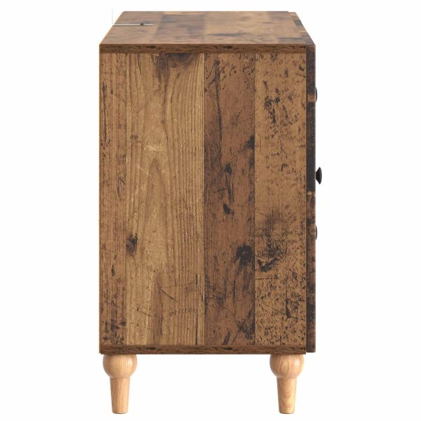 ТВ шкаф Старо дърво 89 x 34,5 x 60 см Инженерна дървесина