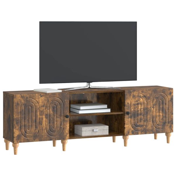 ТВ шкаф Опушен дъб 150 x 31 x 50 см Инженерна дървесина